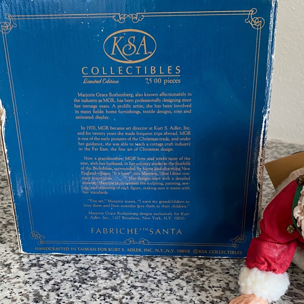 KS Adler Limited Edition Santa and Child Figurine VINTAGE - Picture 16 of 17
